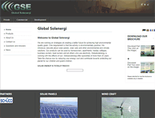 Tablet Screenshot of globalsolenergi.com